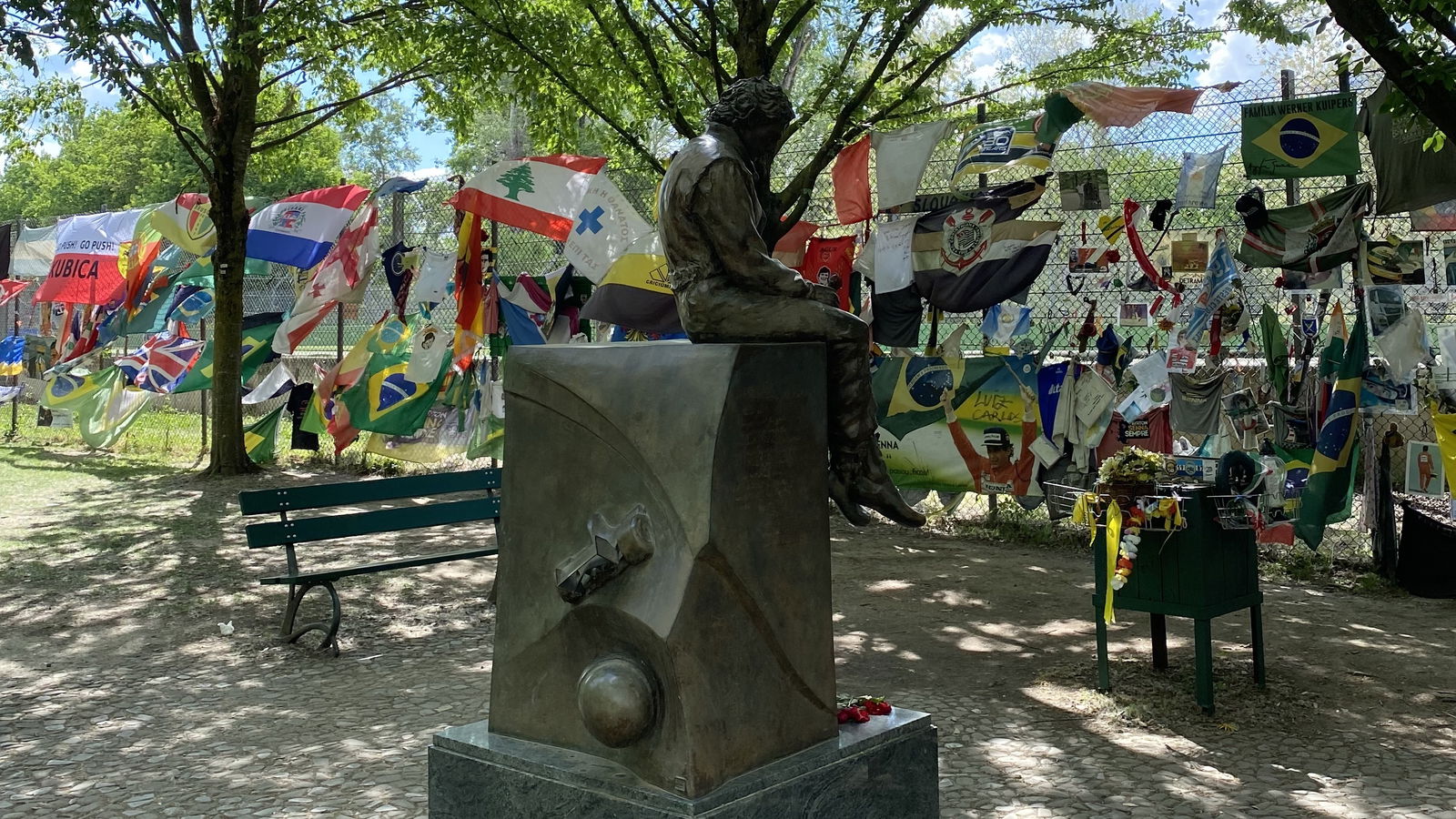 The Ayrton Senna memorial at Imola